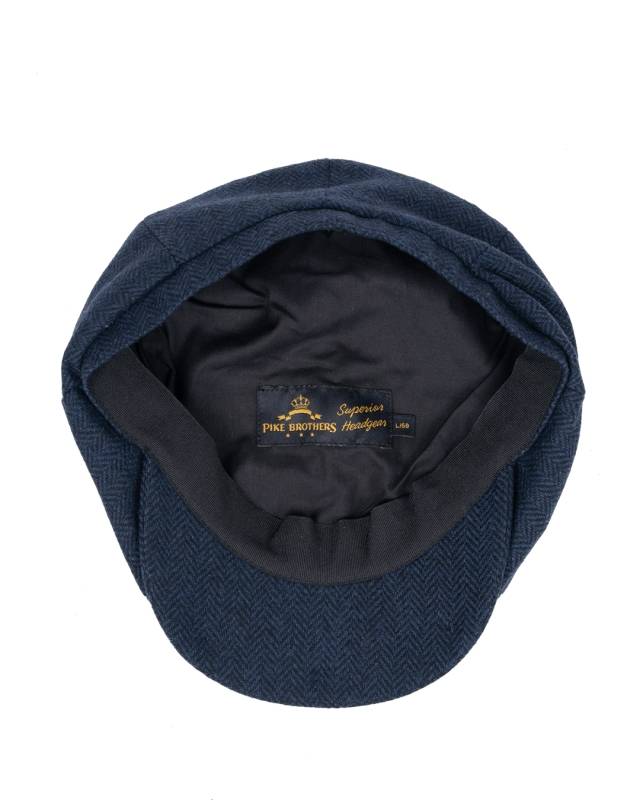 Pike Brothers 1928 Newsboy Cap Herbing blue VIP-Rabatte