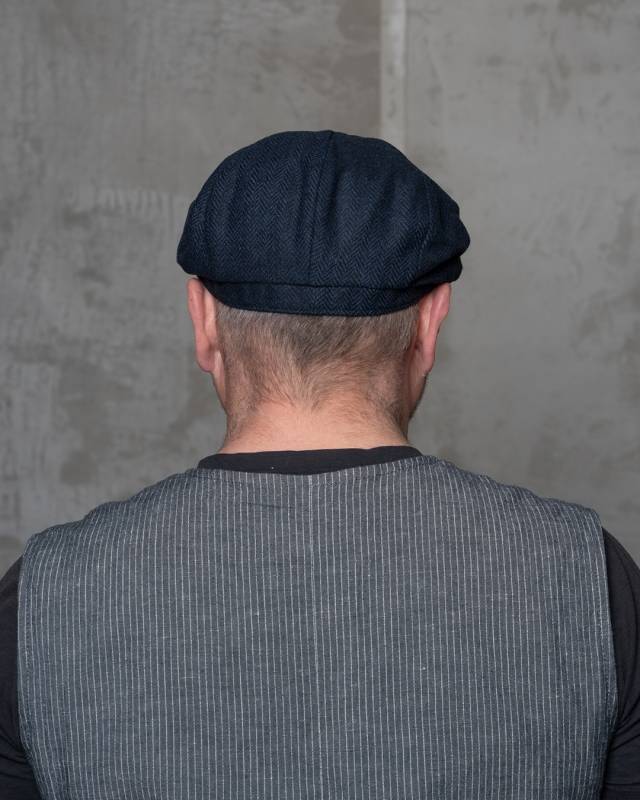 Pike Brothers 1928 Newsboy Cap Herbing blue VIP-Rabatte