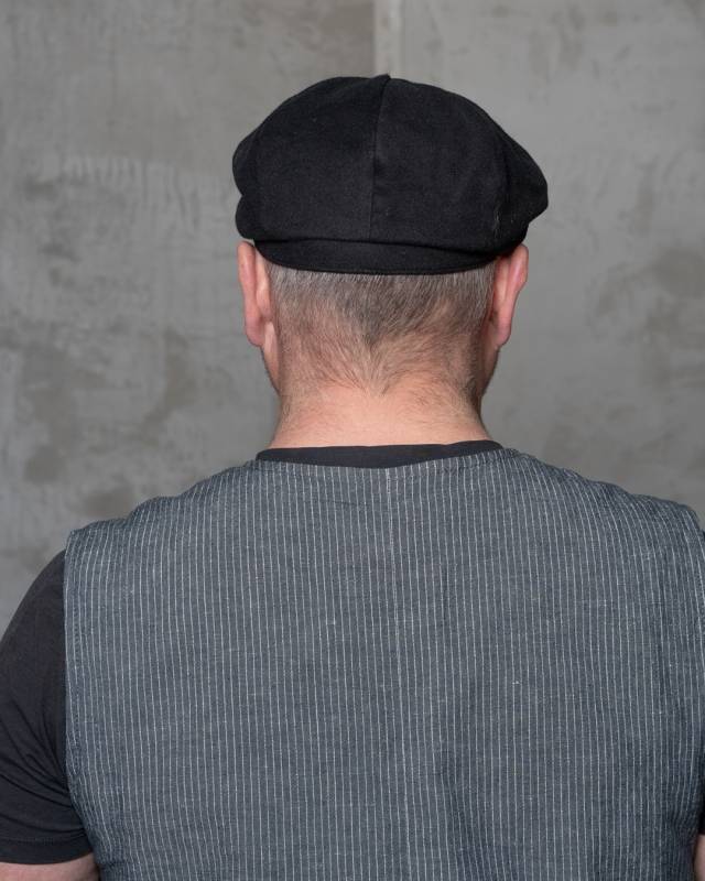 Pike Brothers 1928 Newsboy Cap Moleskin sulphur black Wochenangebot