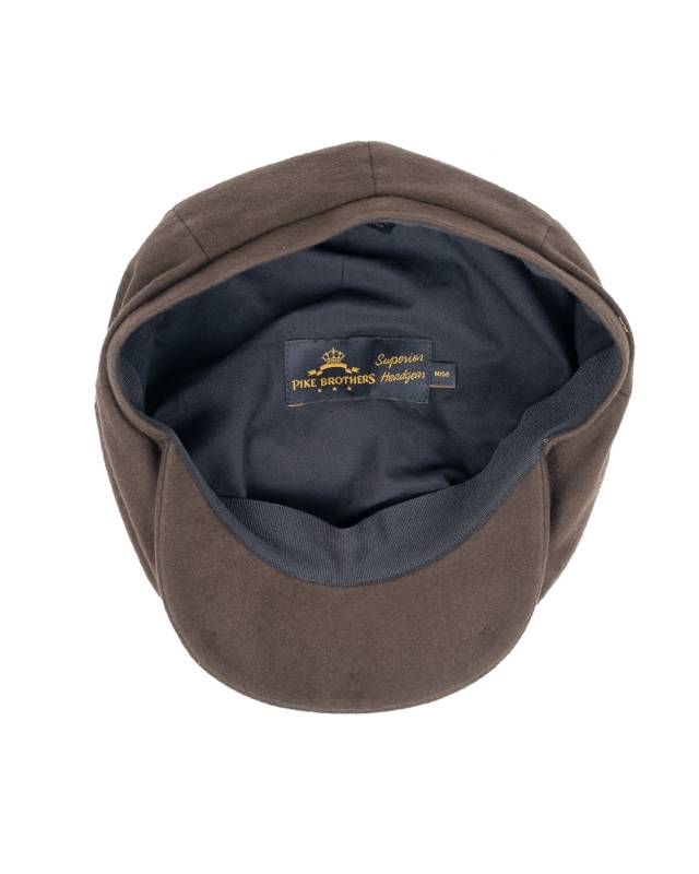 Pike Brothers 1928 Newsboy Cap Moleskin soil brown Begrenzte Freigabe