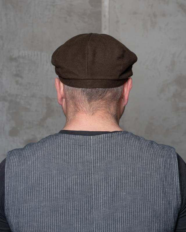 Pike Brothers 1928 Newsboy Cap Moleskin soil brown Begrenzte Freigabe