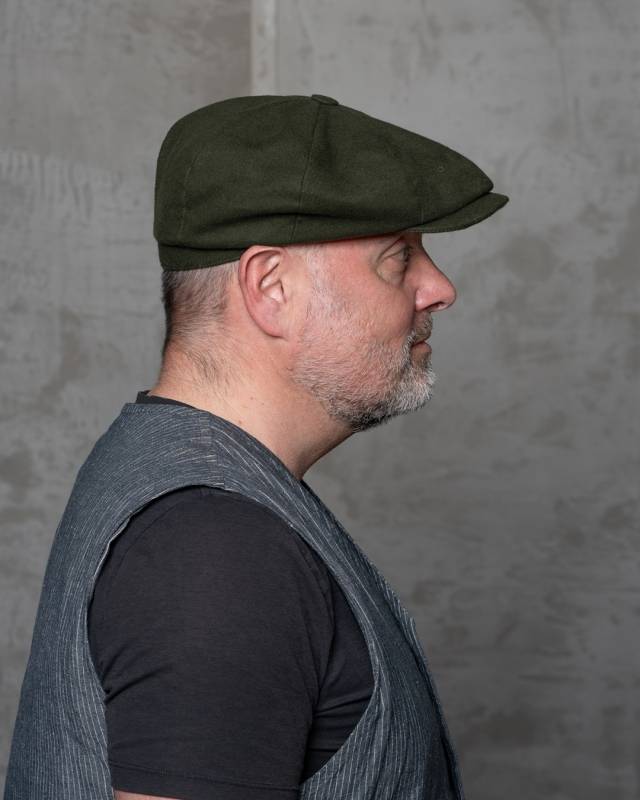 Pike Brothers 1928 Newsboy Cap Moleskin moss Letzte 3 Tage