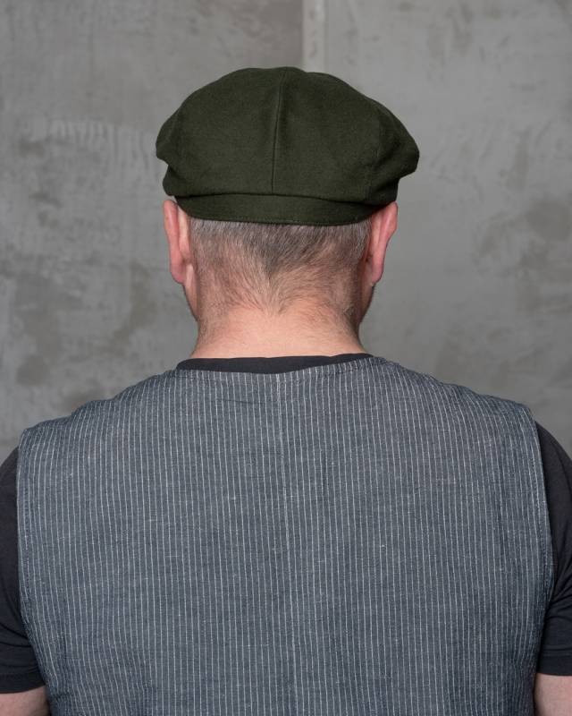 Pike Brothers 1928 Newsboy Cap Moleskin moss Letzte 3 Tage