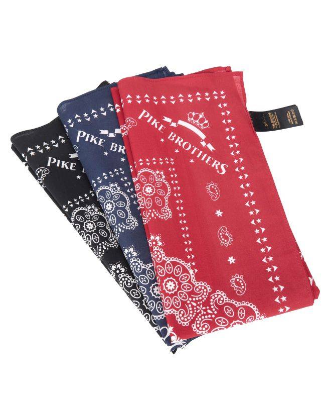 Pike Brothers 1947 Logo Bandana red Fabrikladen