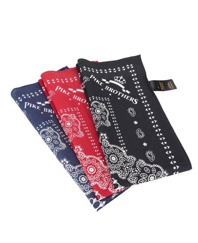 Pike Brothers 1947 Logo Bandana black Begrenzt auf 3 Tage