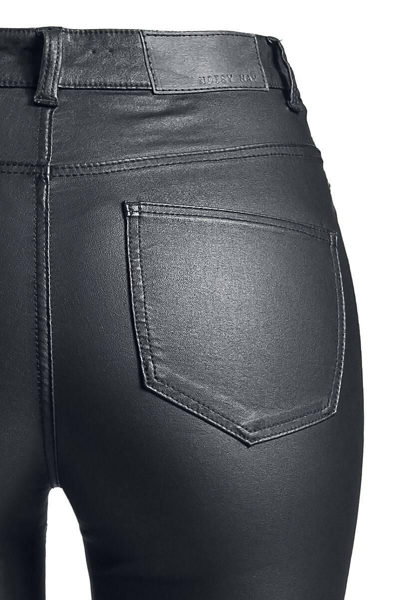 EMP "NMCallie High Waist Skinny Coated Pants" Jeans schwarz von Noisy May Exklusivangebot