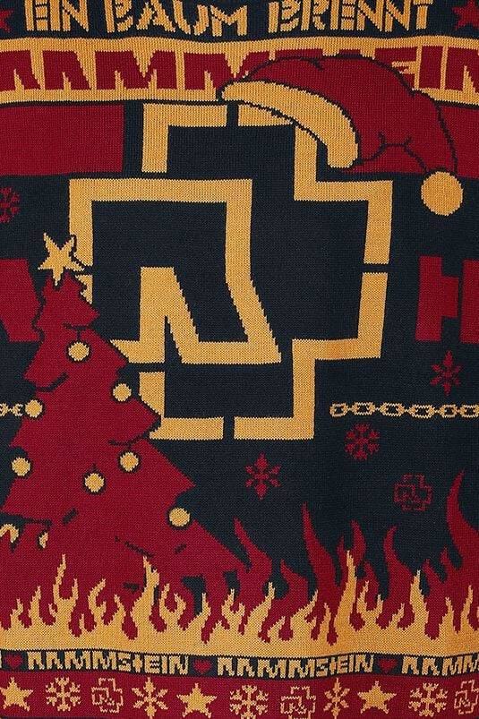 EMP "Holiday Sweater 2020" Weihnachtspullover multicolor von Rammstein Lagerräumung