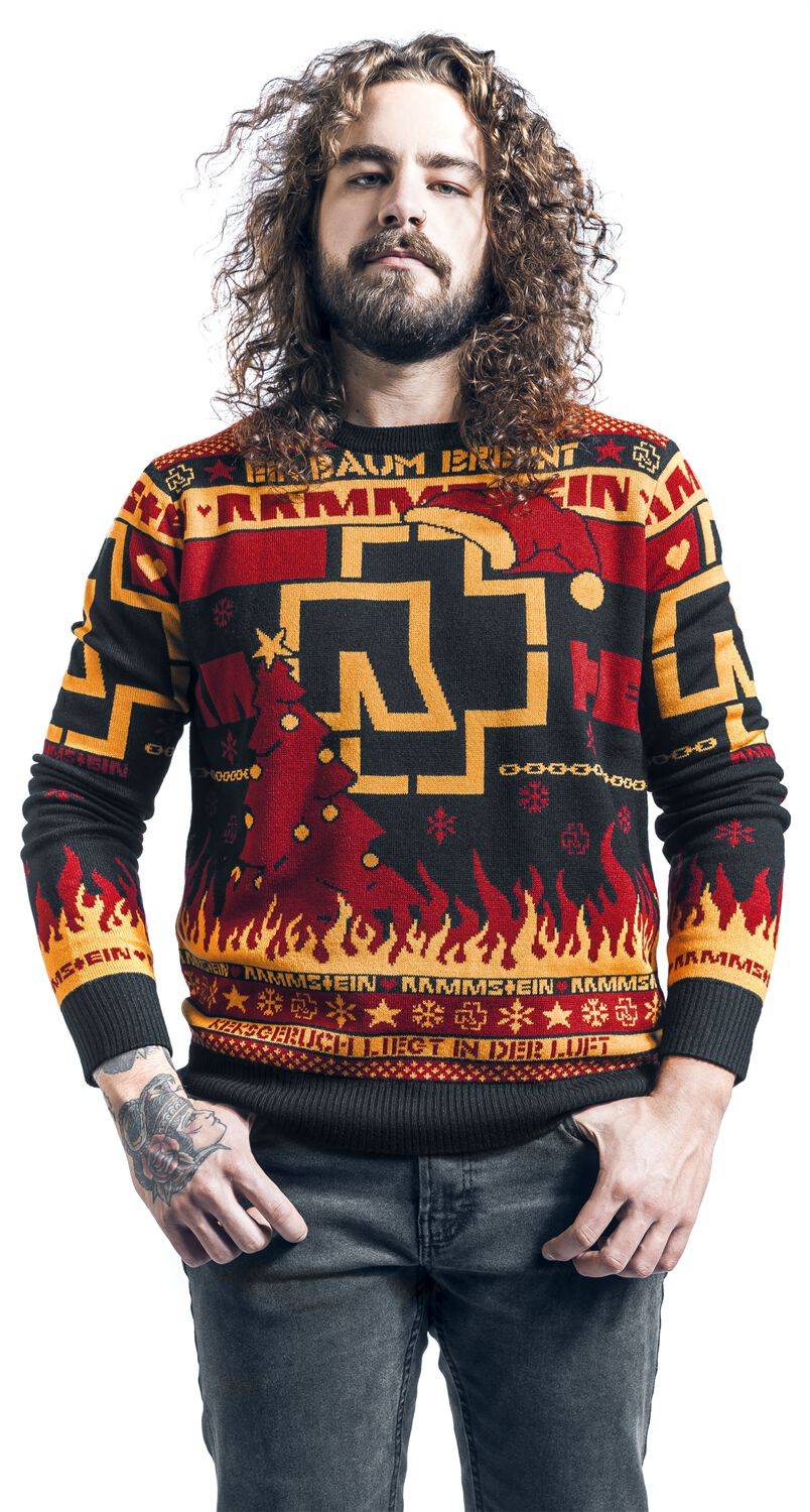 EMP "Holiday Sweater 2020" Weihnachtspullover multicolor von Rammstein Lagerräumung