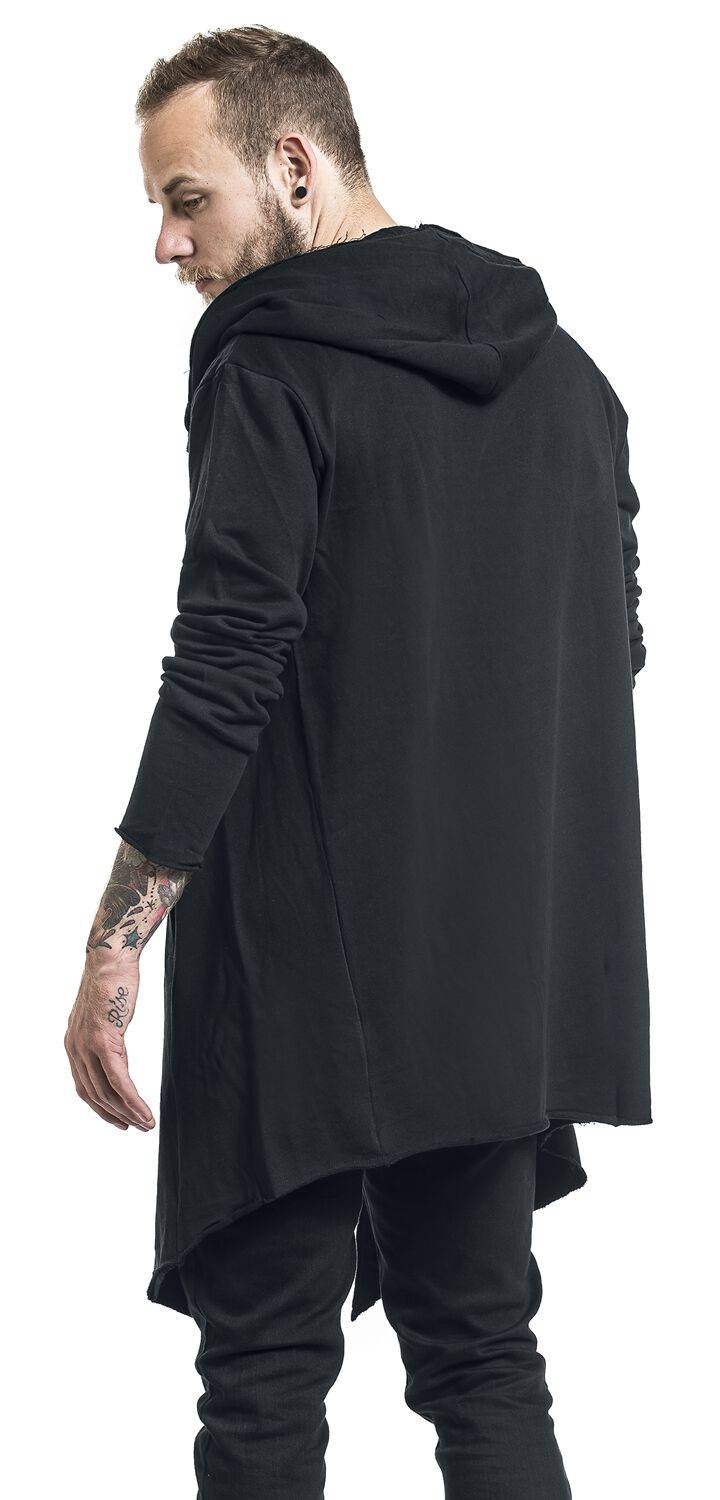EMP "Long Hooded Open Edge Cardigan" Cardigan schwarz von Urban Classics Bis zu 55% Rabatt