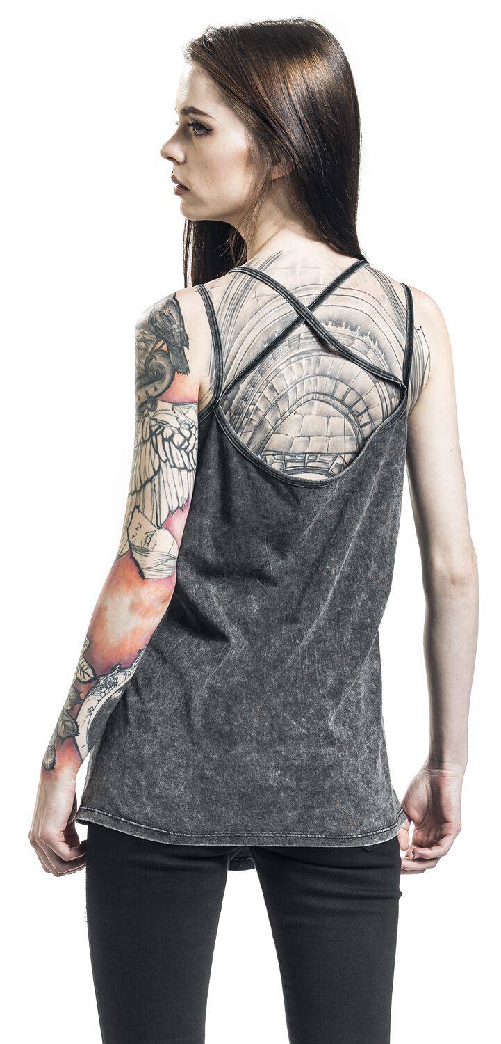 EMP Top grau von Rock Rebel by EMP Discount Store für neue Produkte