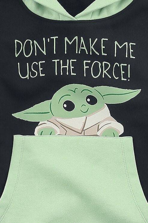 EMP "Don't Make Me Use The Force!" Kapuzenpullover schwarz/grün von Star Wars Kostenloser Versand international