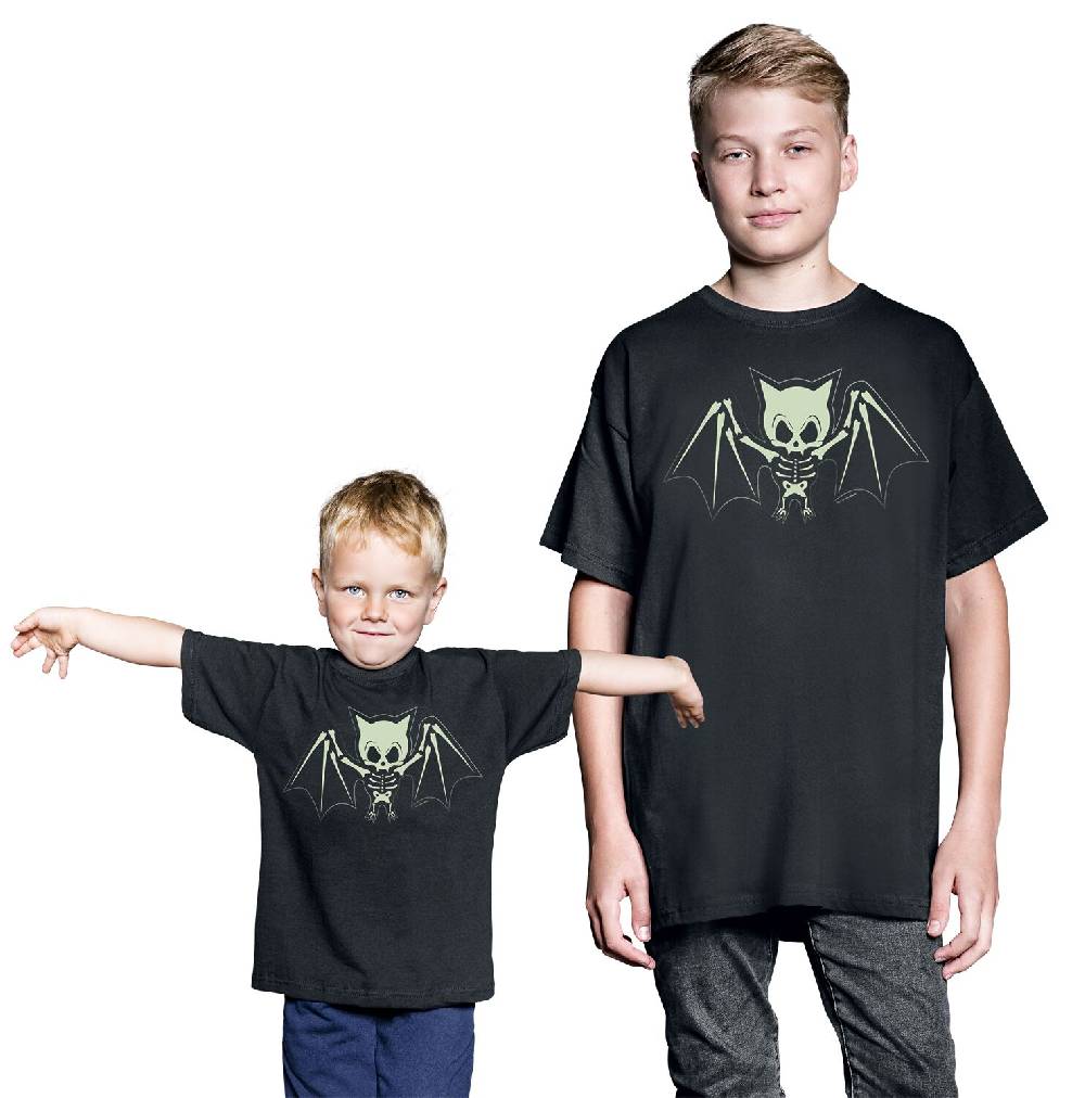 EMP "Kids - Fledermaus Skelett" T-Shirt schwarz von Tierisch Im Verkauf