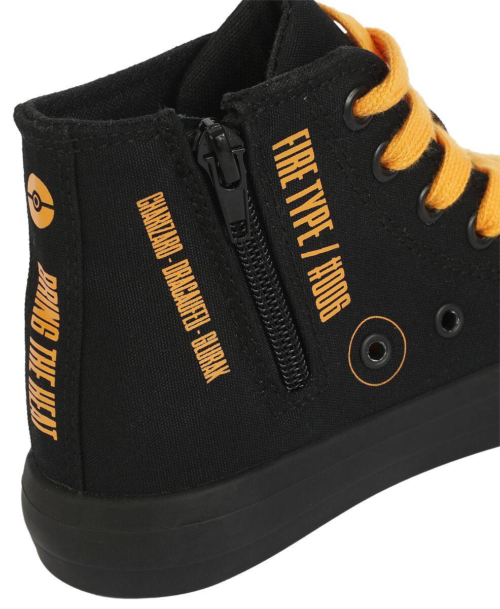 EMP "Glurak - Bring The Heat" Kinder Sneaker schwarz von Pokémon zollfrei