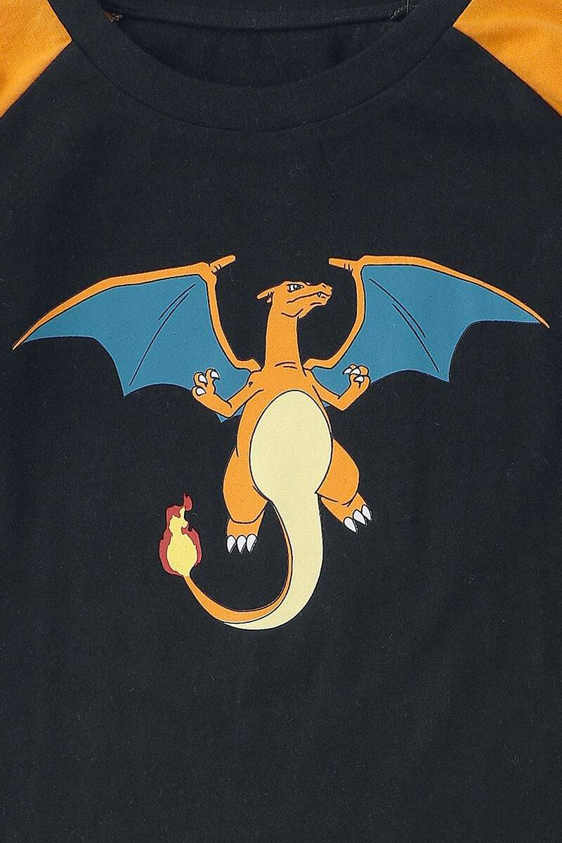 EMP "Kids - Glurak - Bring The Heat" Langarmshirt schwarz/orange von Pokémon 50% Rabatt für begrenzte Zeit