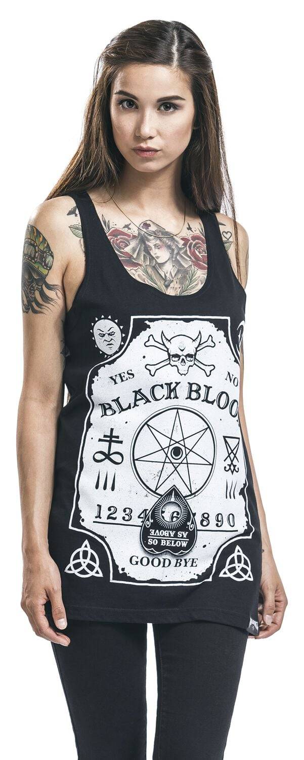 EMP "Witchboard" Top schwarz von Black Blood by Gothicana Online