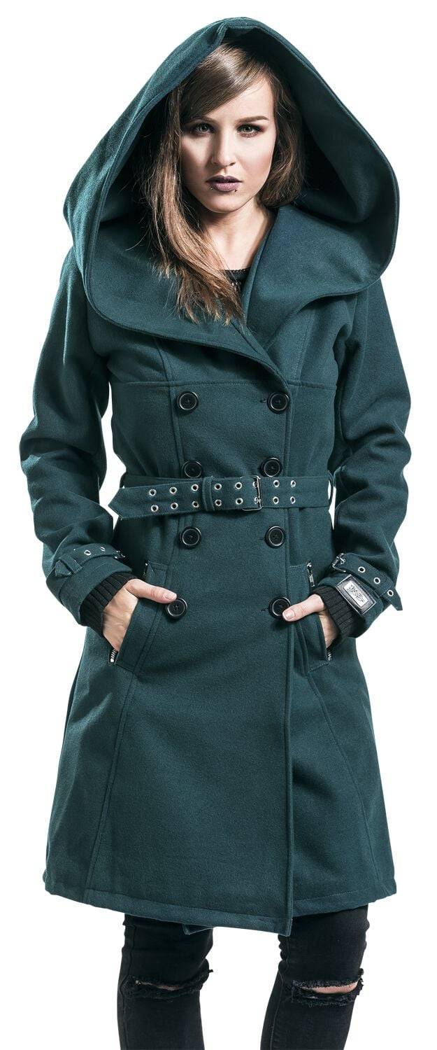 EMP "Decay Coat" Wintermantel petrol von Vixxsin Angebote
