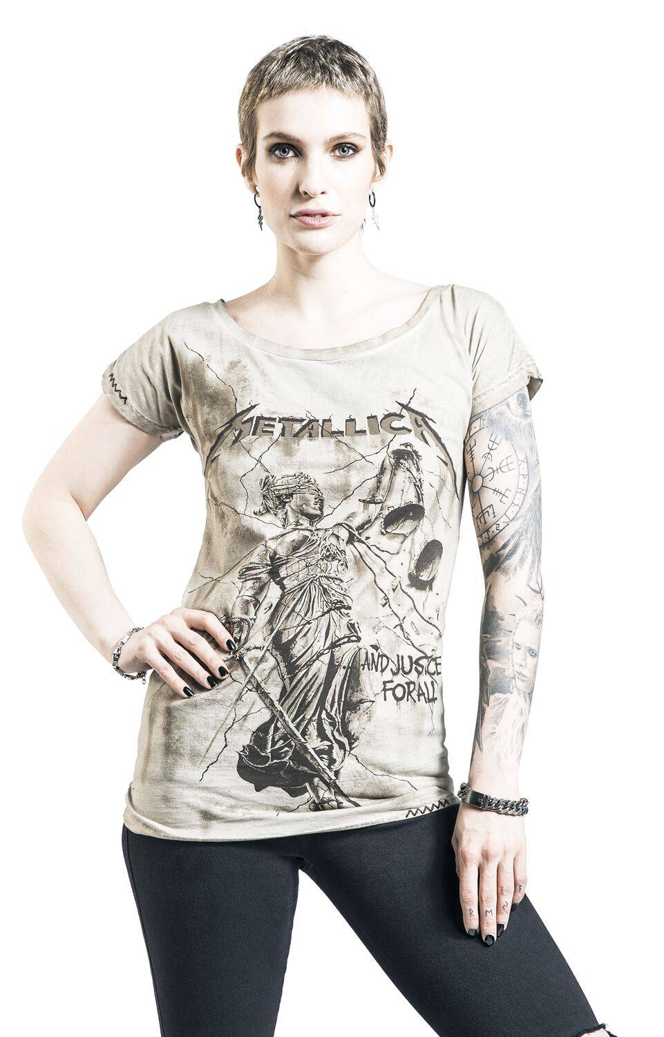 EMP T-Shirt khaki von Metallica Fabrikverkauf