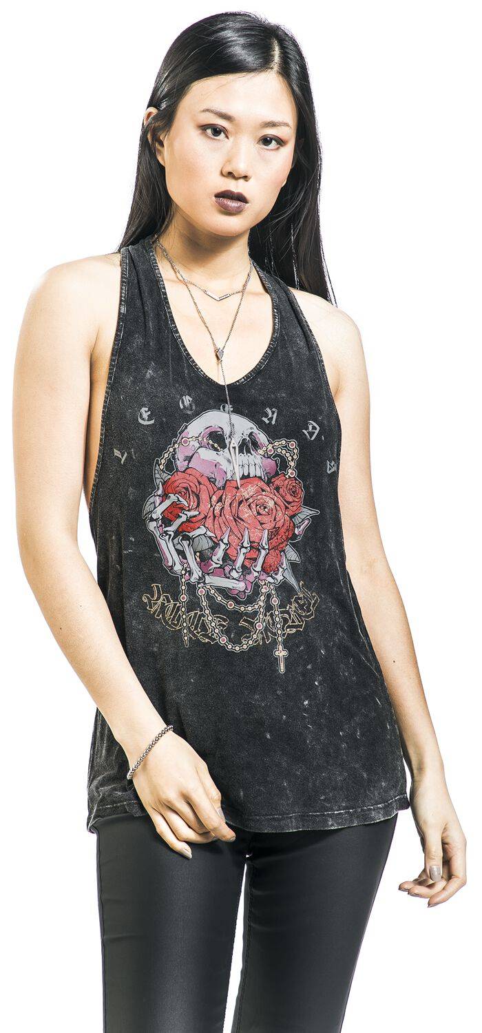 EMP Top schwarz von Rock Rebel by EMP Kostenloser Versand