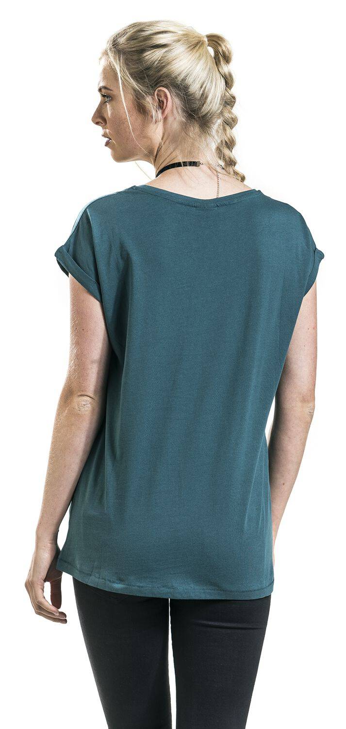 EMP "Ladies Extended Shoulder Tee" T-Shirt petrol von Urban Classics Rabatt