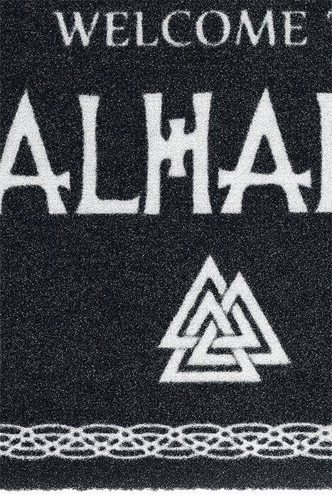 EMP "Welcome to Valhalla" Fußmatte schwarz/weiß von Welcome to Valhalla Heißer Verkauf