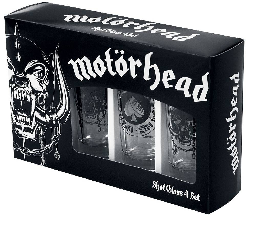 EMP "Motörhead Logo" Schnapsglas-Set klar von Motörhead Kauf eins, bekomm eins gratis