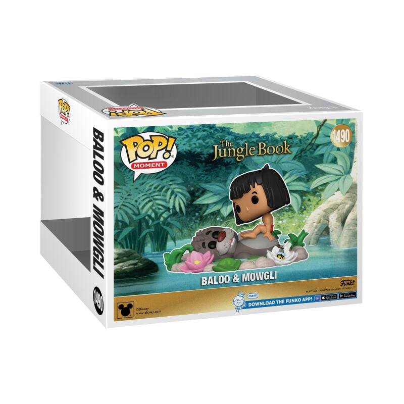 EMP "Baloo & Mowgli (Pop! Moment) Vinyl Figur 1490" Funko Pop! multicolor von Das Dschungelbuch Letzte 3 Tage