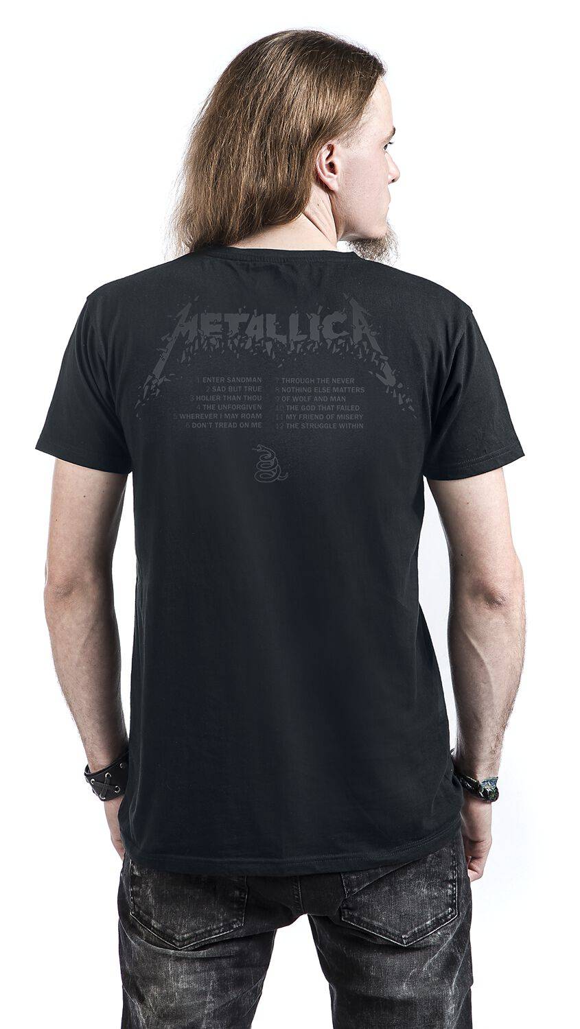 EMP "M - Black Album" T-Shirt schwarz von Metallica Zeitbegrenzte Promotion