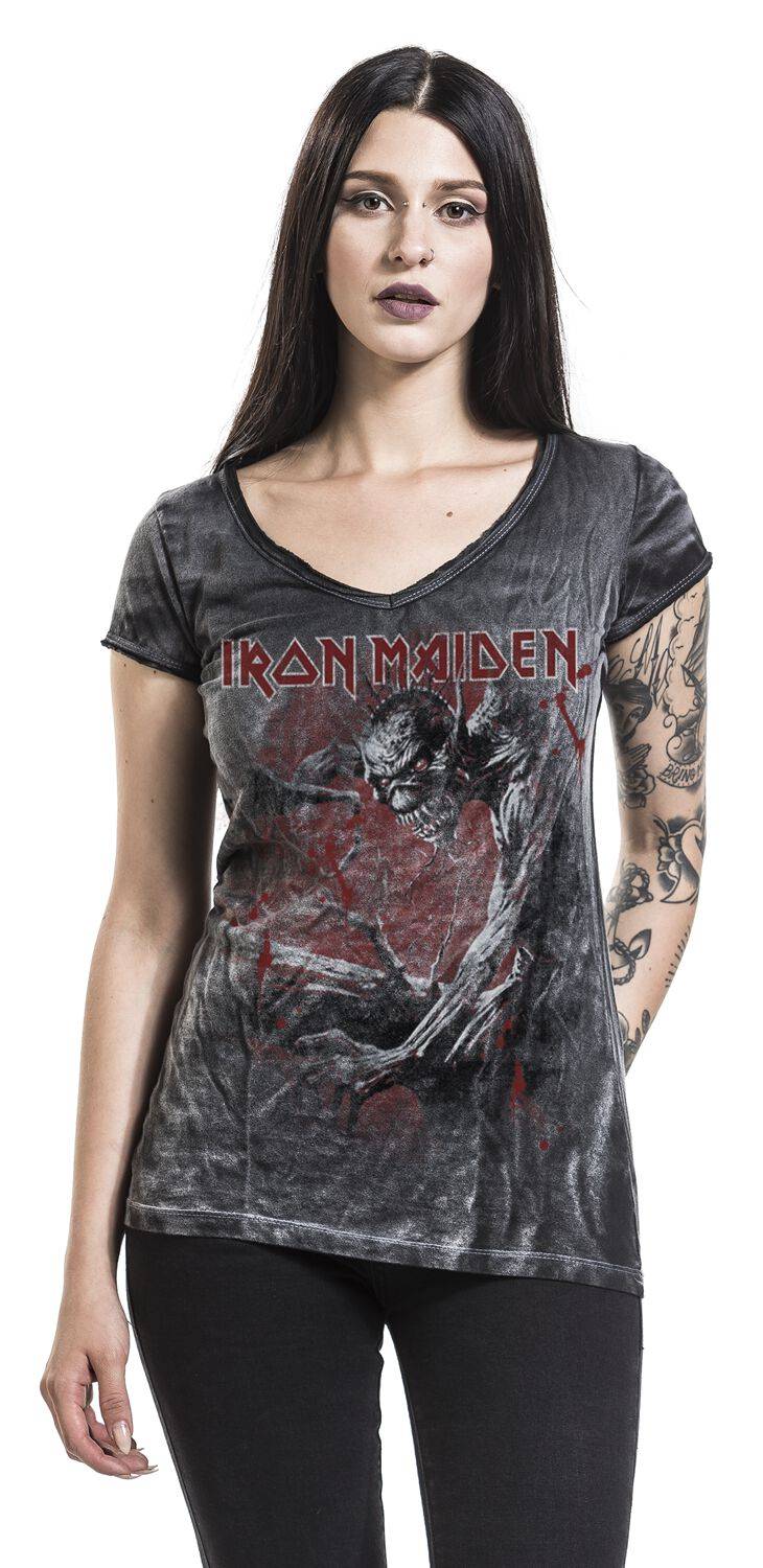 EMP "Fear Of The Dark Vintage" T-Shirt schwarz/used look von Iron Maiden Bis zu 60% Rabatt