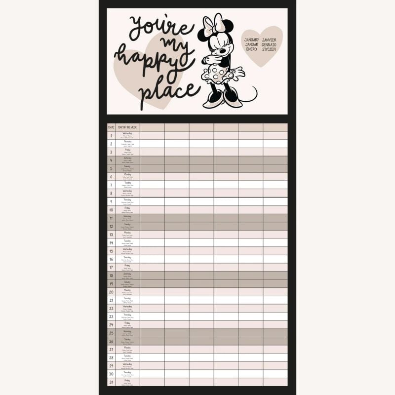 EMP "Familienkalender - 2025" Kalenderbuch multicolor von Micky Maus Black Friday Preise