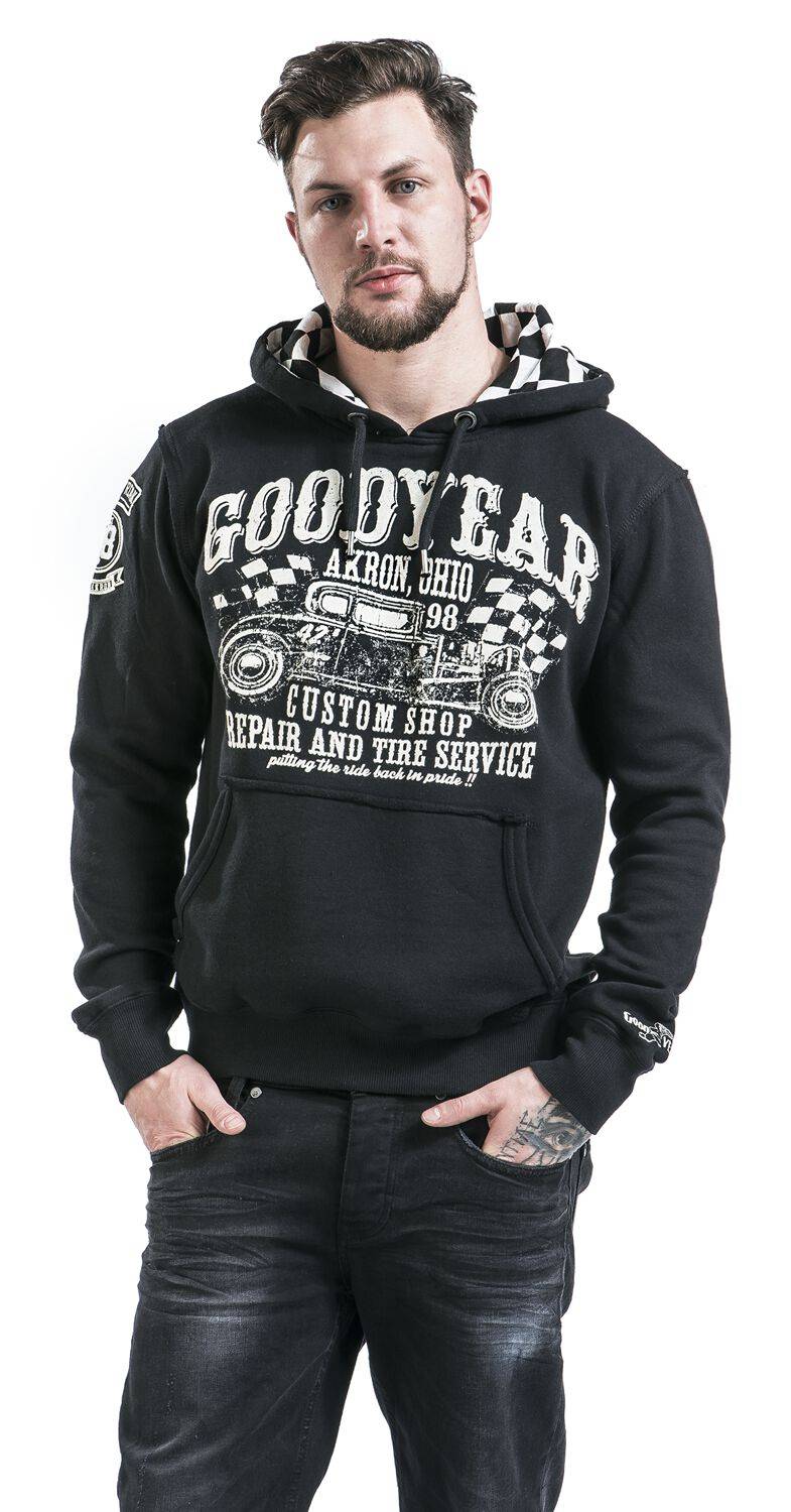 EMP "Pelham" Kapuzenpullover schwarz von GoodYear Schlussverkauf