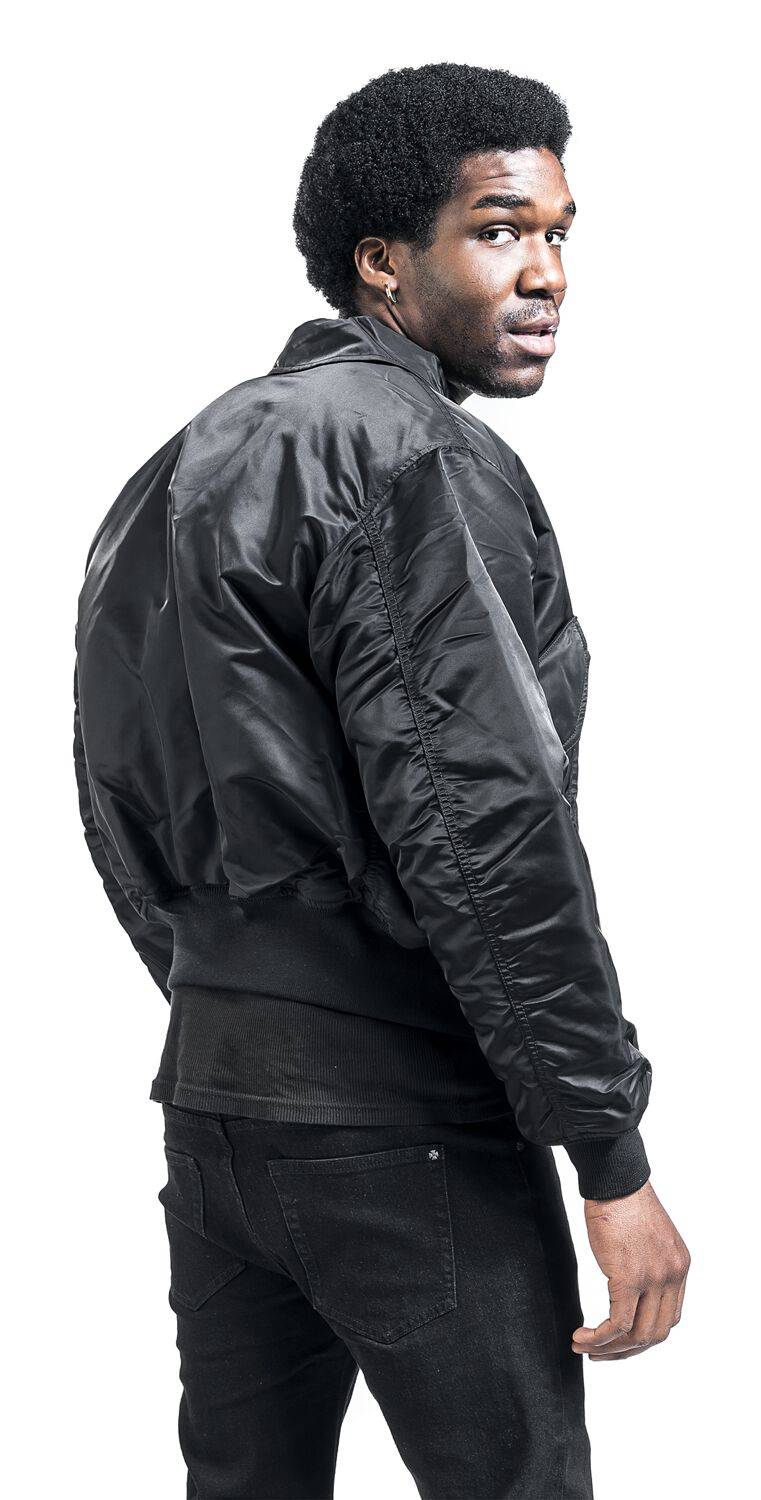 EMP "CWU 45" Bomberjacke schwarz von Alpha Industries Kostenloser Versand