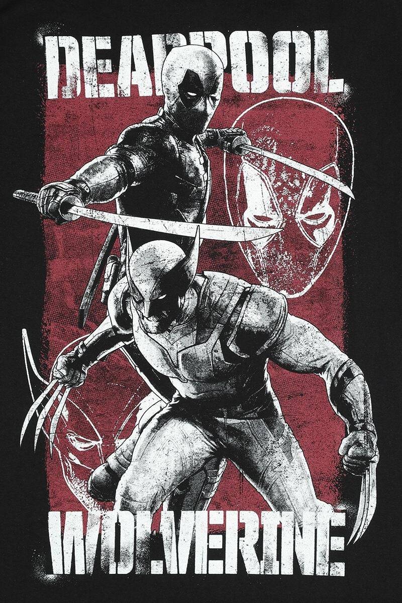 EMP "3 - Deadpool & Volverine" T-Shirt schwarz von Deadpool Black Friday