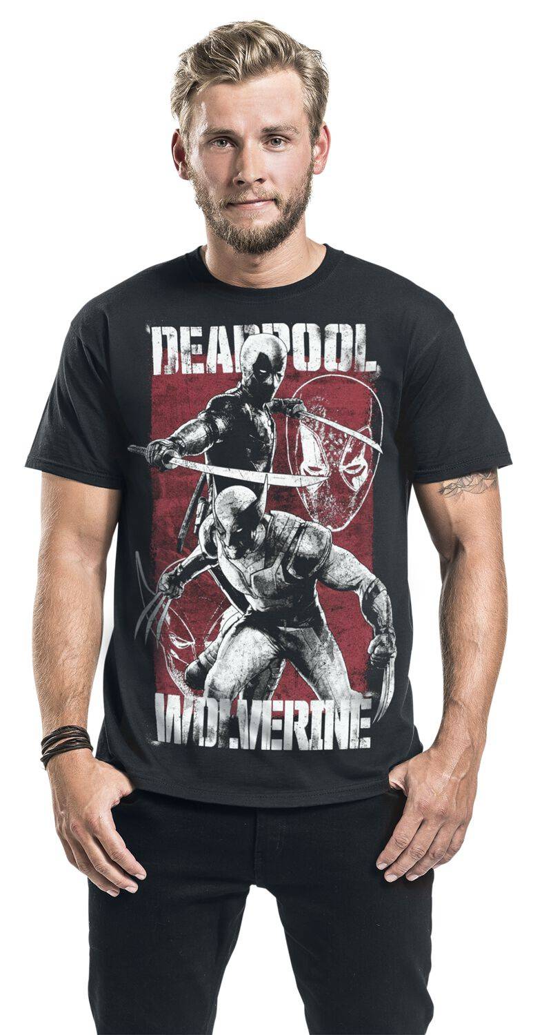 EMP "3 - Deadpool & Volverine" T-Shirt schwarz von Deadpool Black Friday