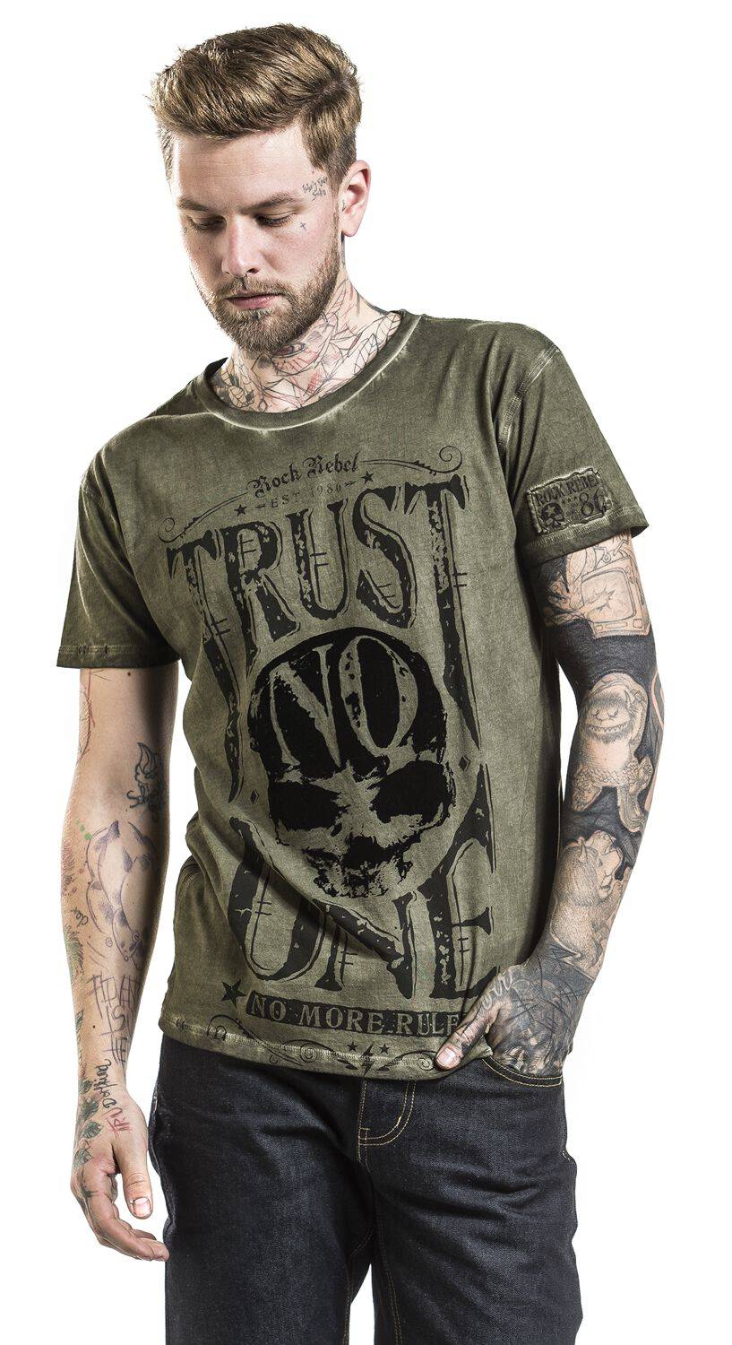 EMP T-Shirt grün von Rock Rebel by EMP Zeitlich begrenztes Angebot