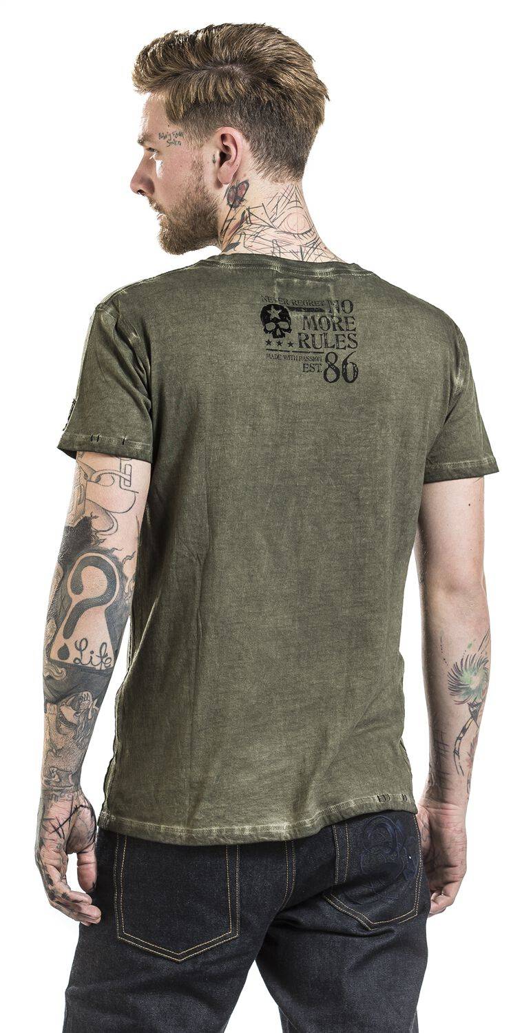 EMP T-Shirt grün von Rock Rebel by EMP Zeitlich begrenztes Angebot