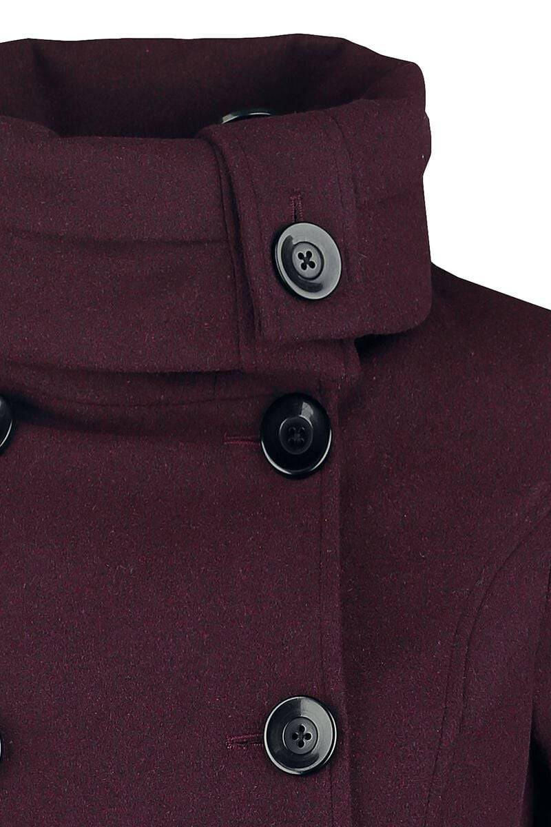 EMP Wintermantel dunkelrot von Black Premium by EMP Blitzangebot