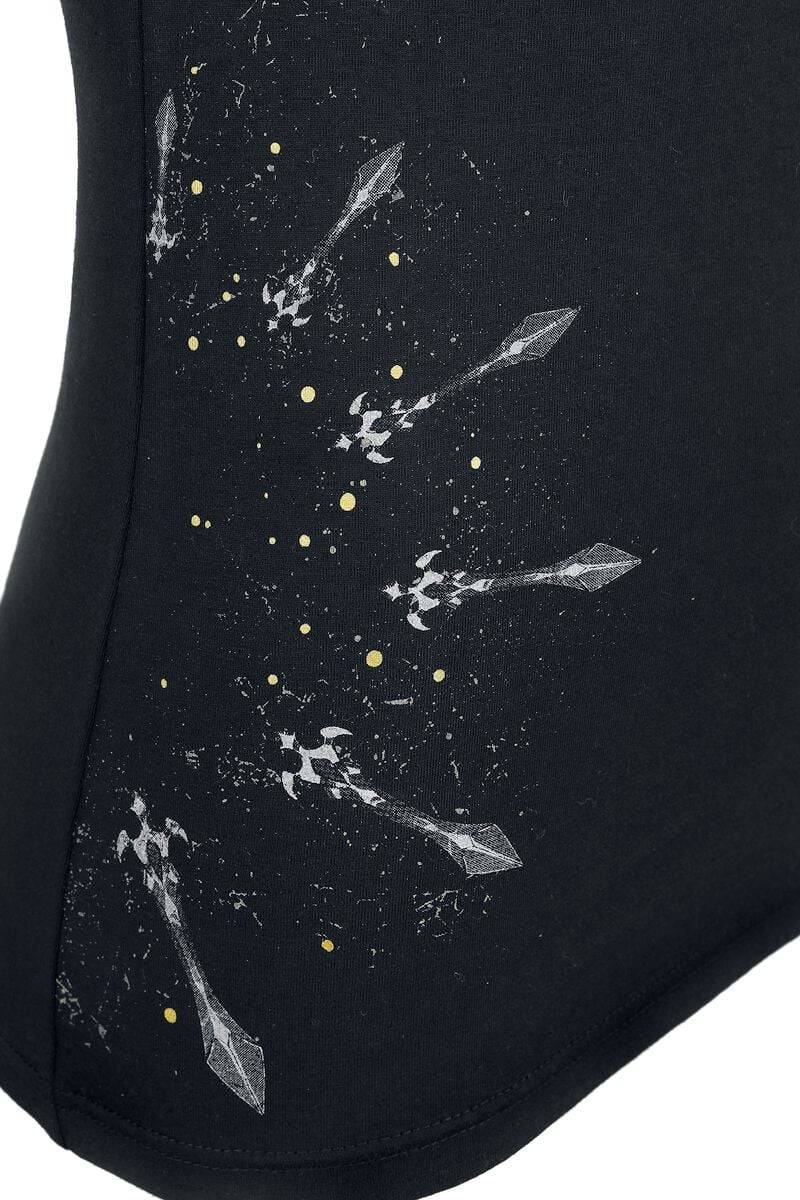 EMP Top schwarz von Rock Rebel by EMP Große Rabatte