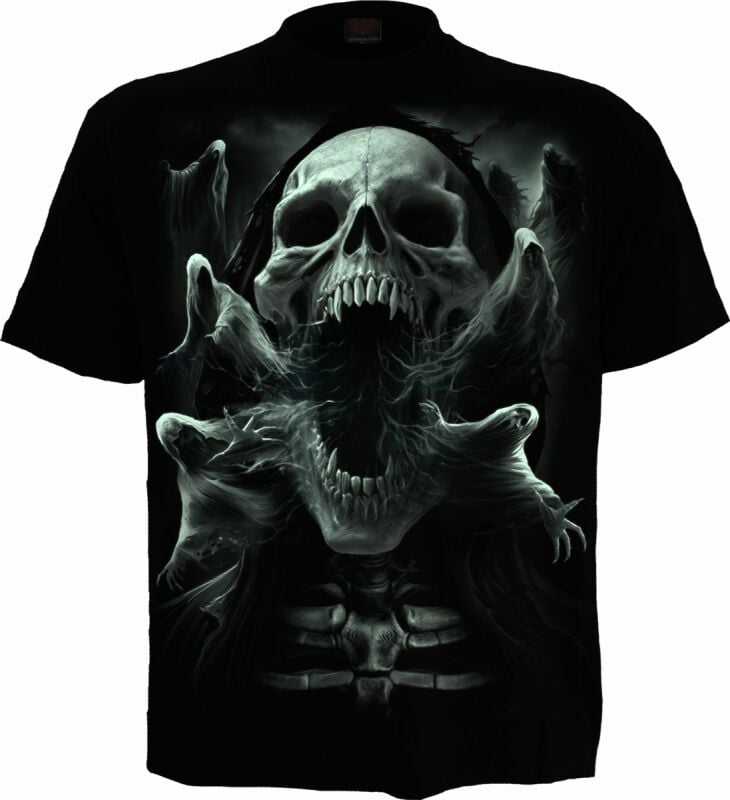 EMP "Ghost Skull - Glow In The Dark" T-Shirt schwarz von Spiral Letzte 3 Tage