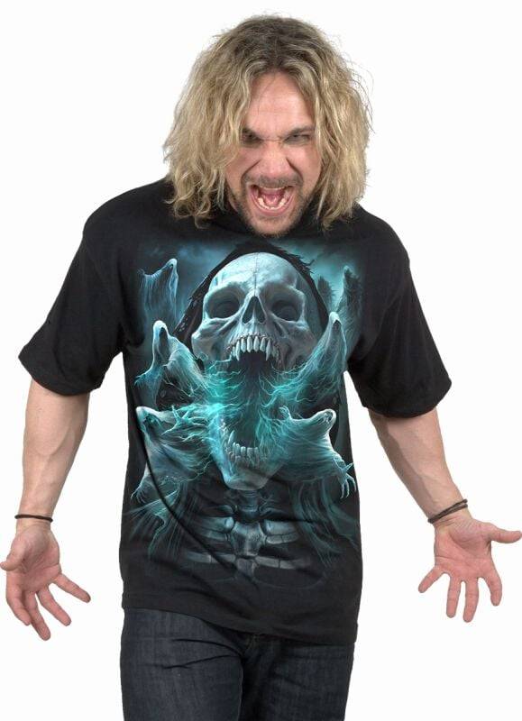 EMP "Ghost Skull - Glow In The Dark" T-Shirt schwarz von Spiral Letzte 3 Tage