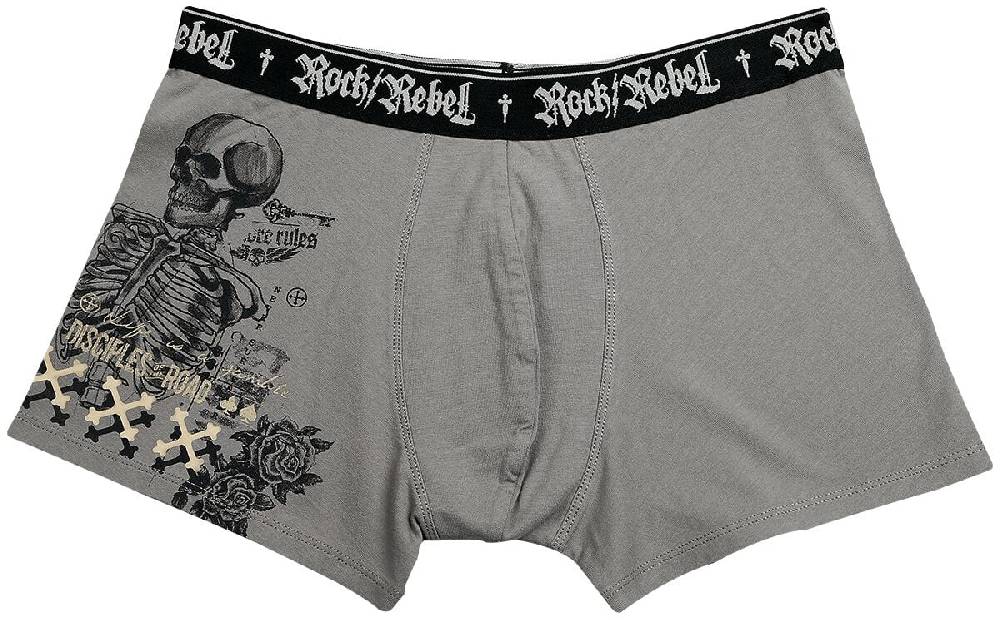 EMP Boxershort-Set grau von Rock Rebel by EMP Neueste Stile