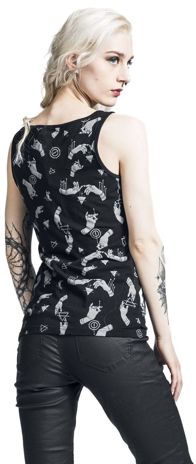 EMP Top schwarz von Gothicana by EMP Bis zu 50% Rabatt