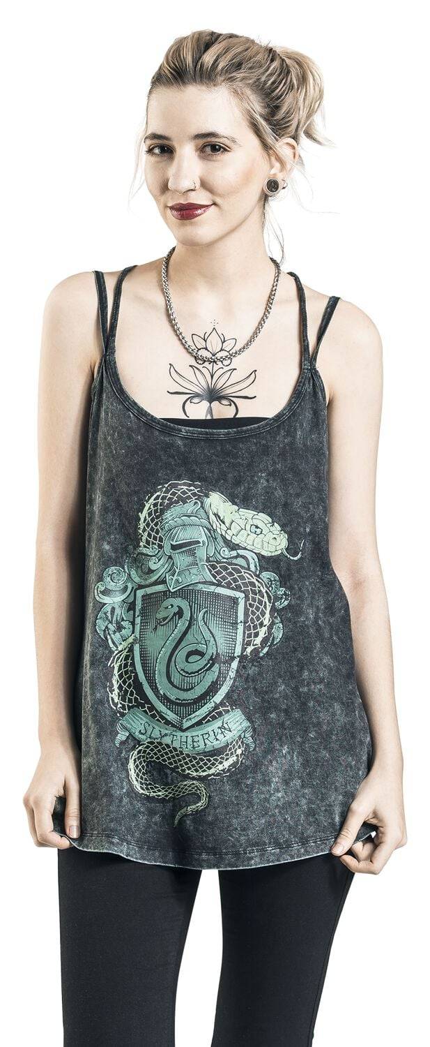 EMP "Slytherin Crest" Top dunkelgrün von Harry Potter Clearance-Verkauf