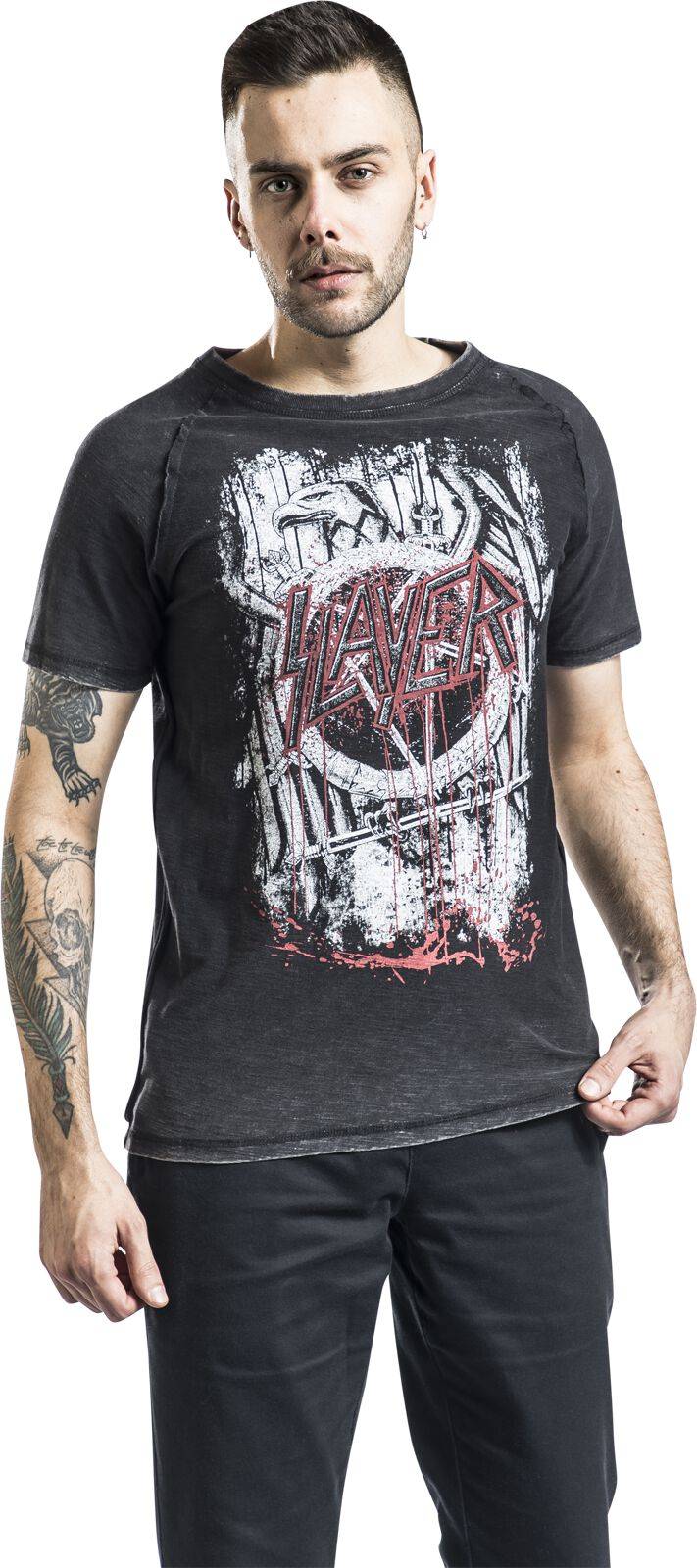 EMP "EMP Signature Collection" T-Shirt dunkelgrau/grau von Slayer Black Friday Preise