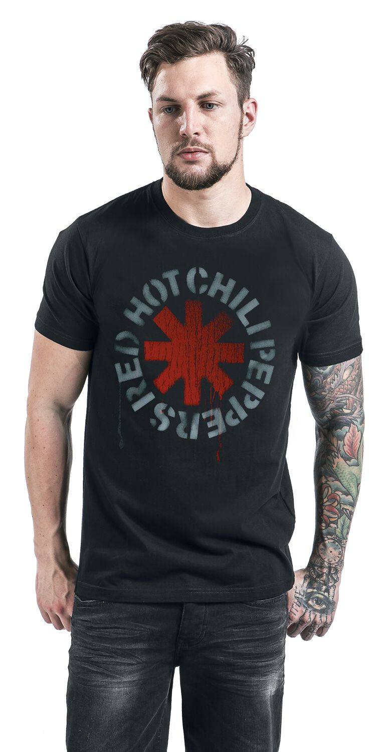 EMP "Stencil Black" T-Shirt schwarz von Red Hot Chili Peppers Muttertagsangebot