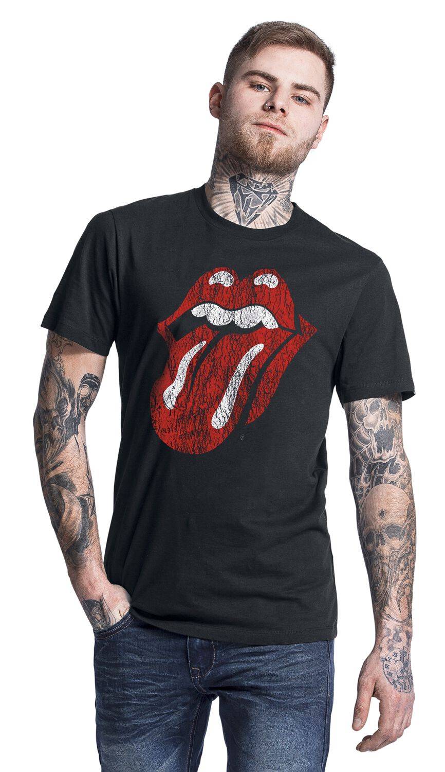 EMP "Classic Tongue" T-Shirt schwarz von The Rolling Stones Kauf eins, bekomm eins gratis