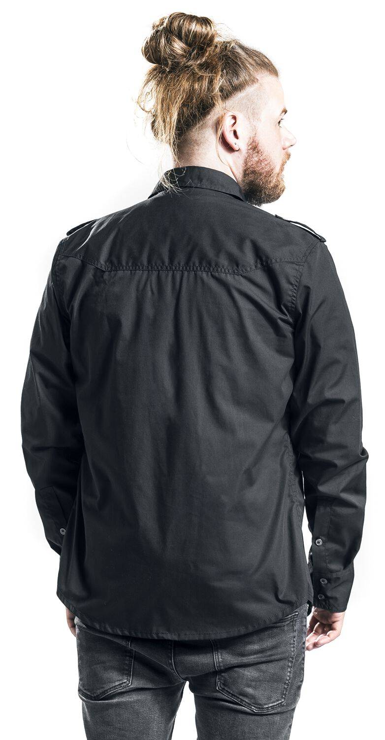 EMP "Rockstar Shirt Longsleeve" Langarmhemd schwarz von Brandit Sonderangebote