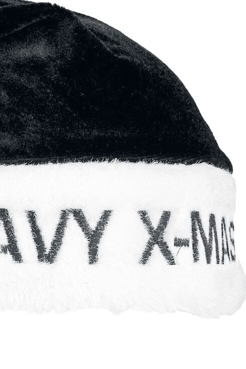 EMP "Weihnachtsmütze" Mütze schwarz/weiß von Heavy X-Mas Kostenlose Rückgabe