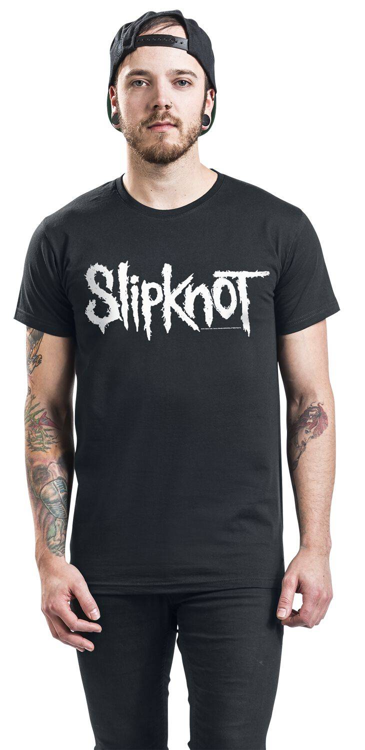 EMP "White Logo" T-Shirt schwarz von Slipknot Begrenzte Freigabe