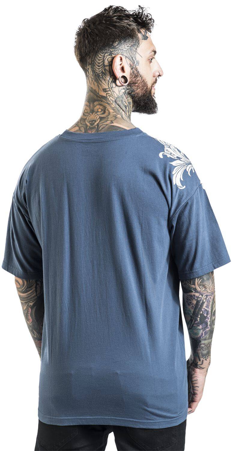 EMP T-Shirt blau von Black Premium by EMP Letzte 3 Tage