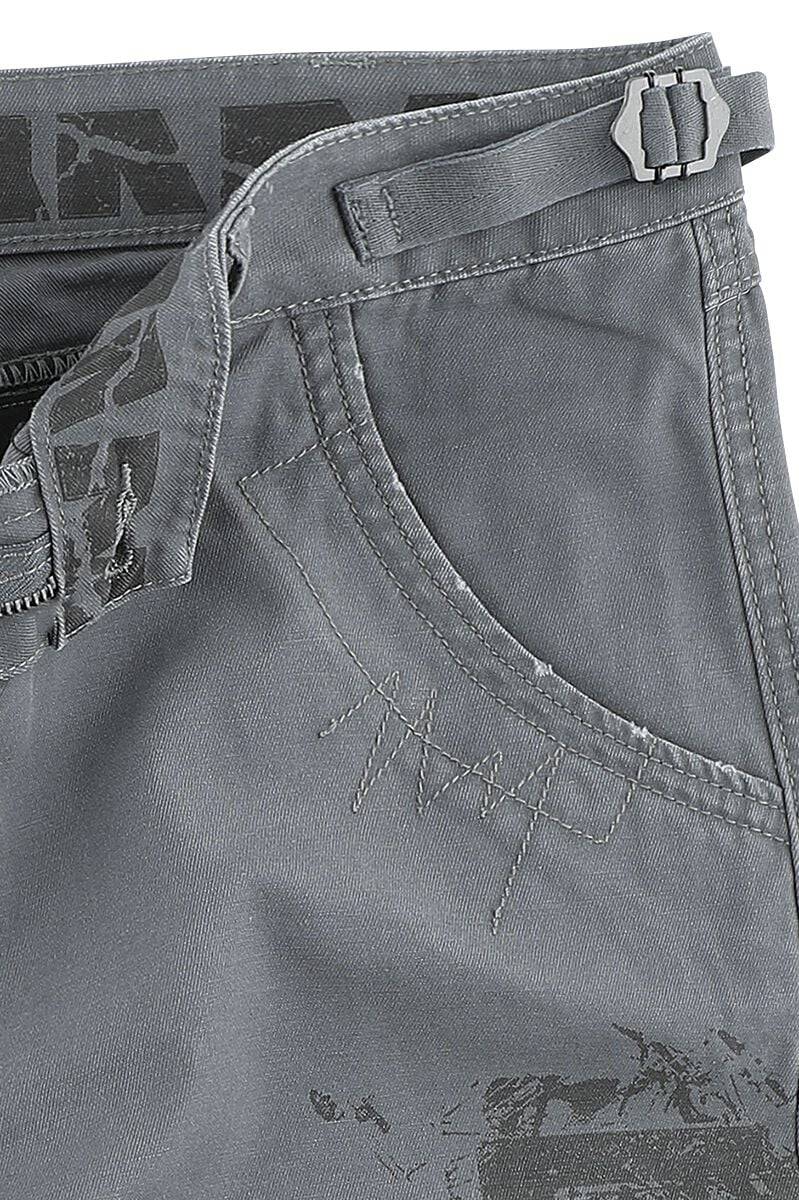 EMP "Broken Logo" Short grau von Rammstein Neueste Stile